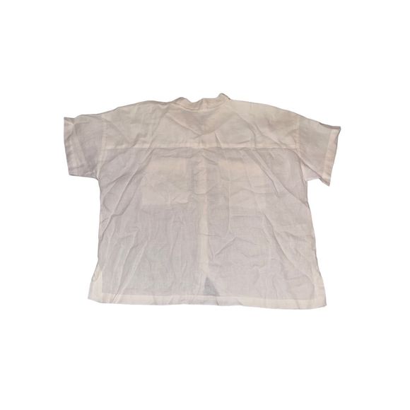 Eileen Fisher White Linen Button Down Shirt Size XL - Picture 5 of 6